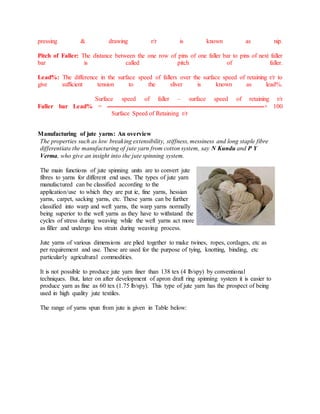Fallers Draw Functions of jute drawing | DOCX