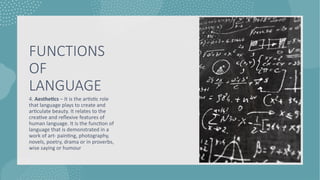 Comprehensive Overview of the Five Key Functions of Language in ...