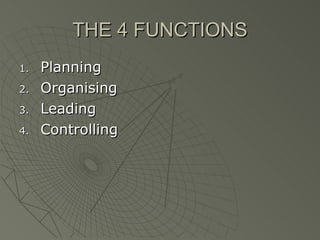 Functions of management