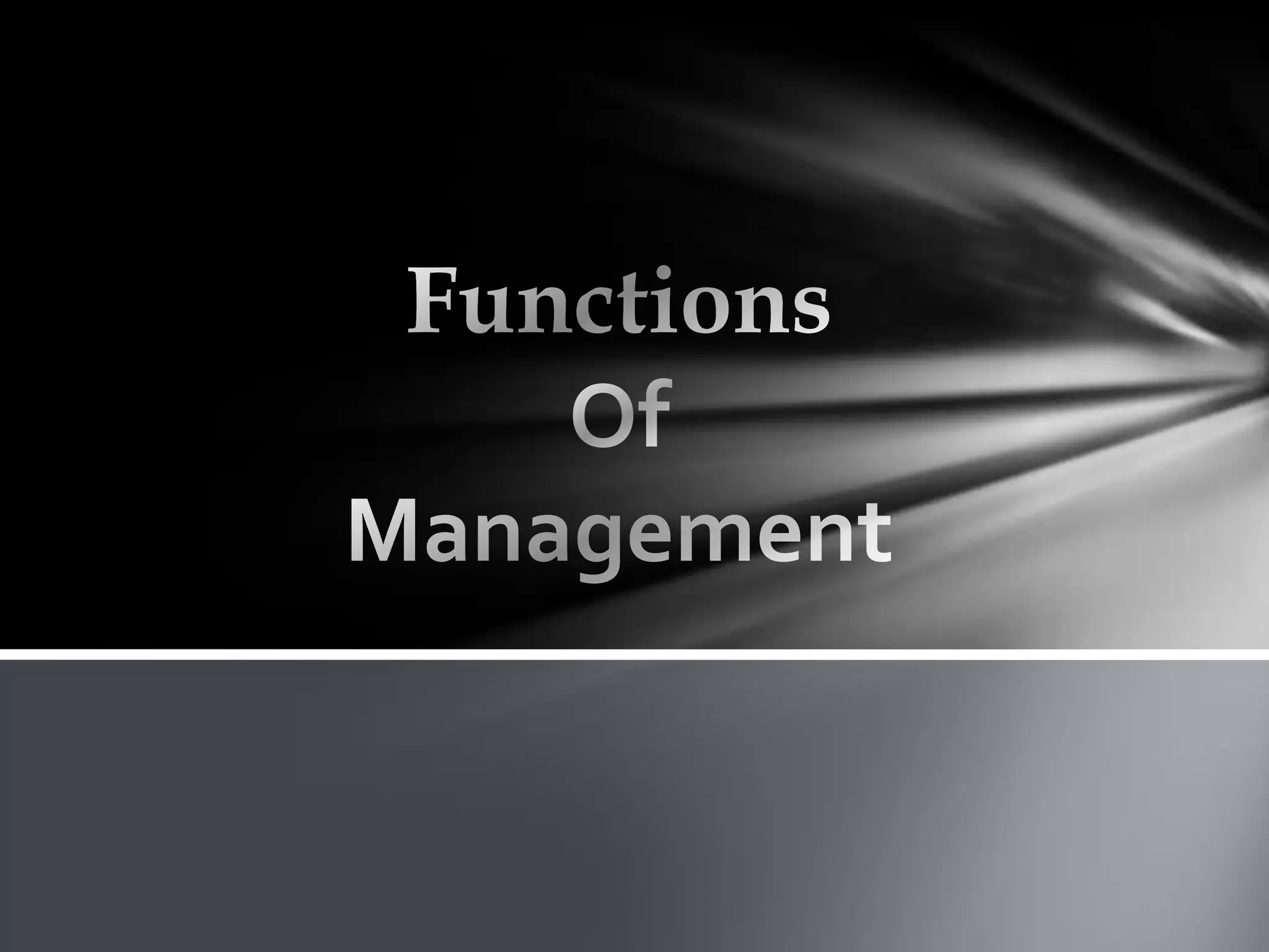 FunctionsOfManagement