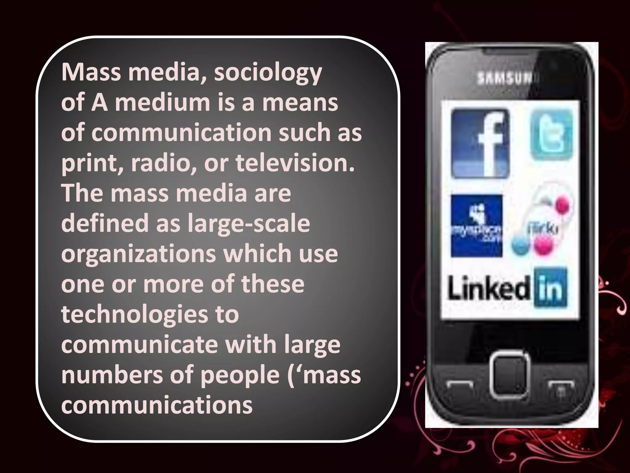 Functions of mass Media | PPTX
