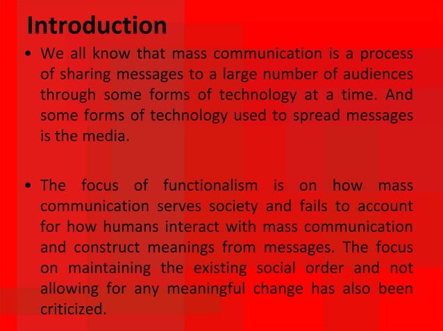 Functions of mass communication | PPT