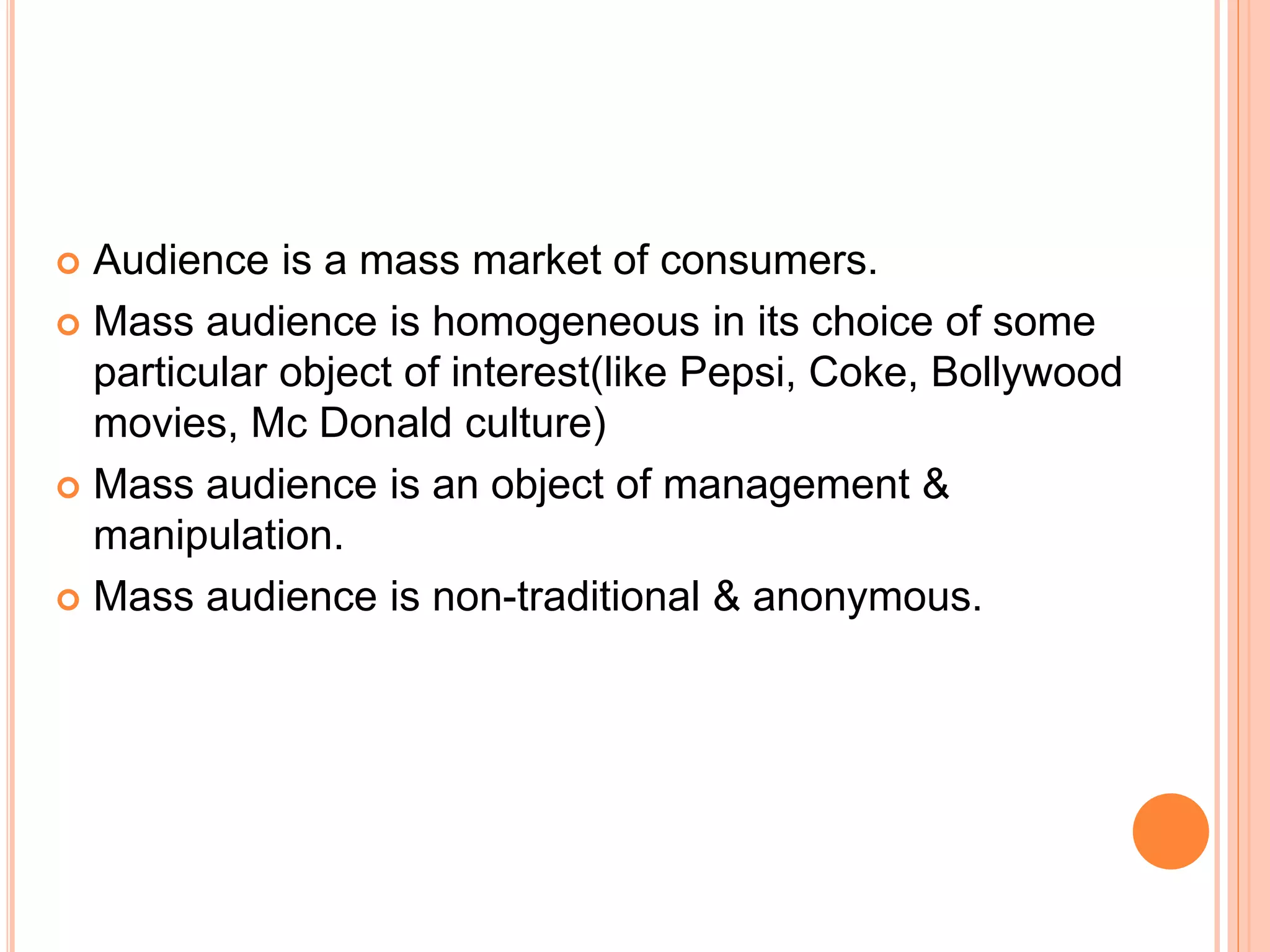Functions of mass media | PPTX | Media Industry | Industries