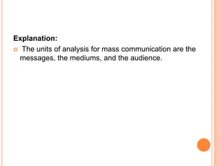 Functions of mass media | PPTX | Media Industry | Industries