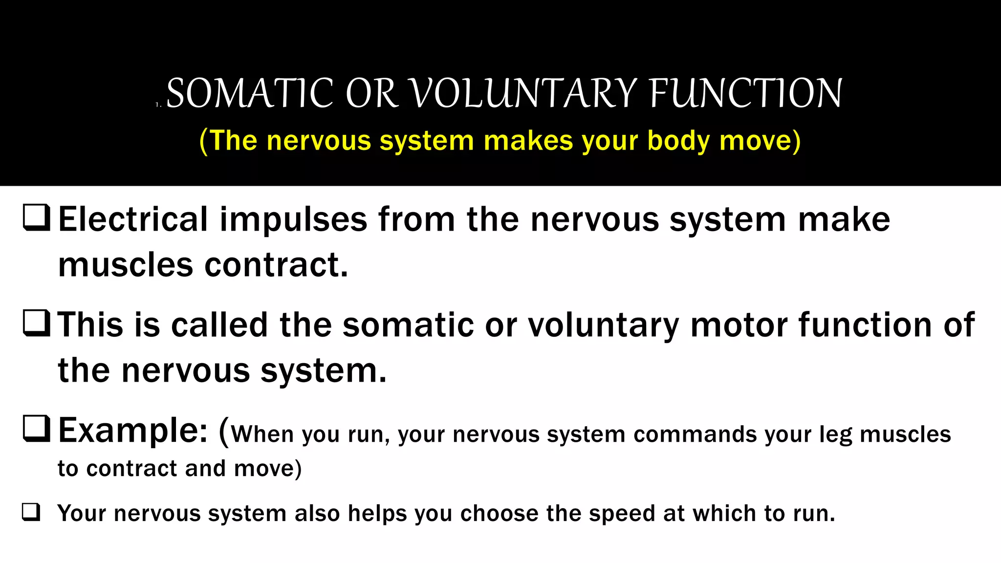 Functions of nervous system | PPTX | Brain and Nervous System Disorders ...
