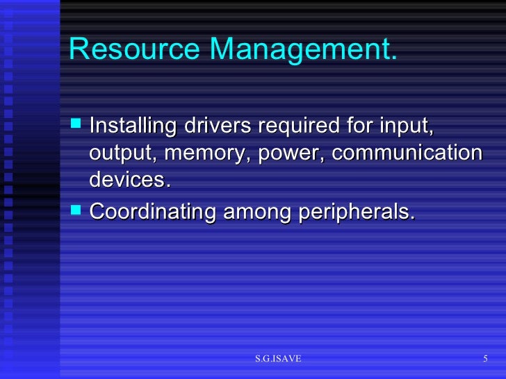 Functions Of Operating System
