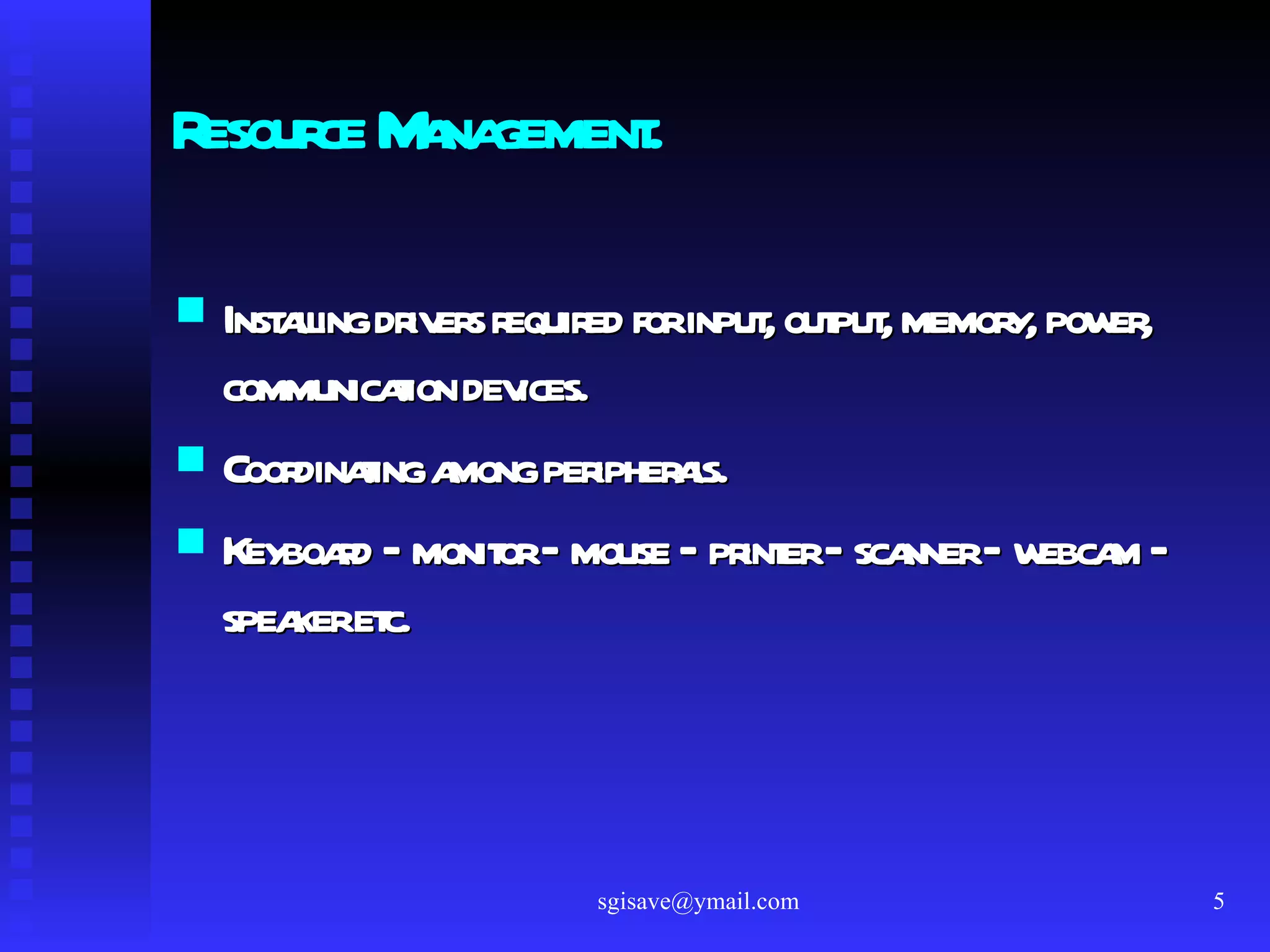 Functions of Operating System | PPT