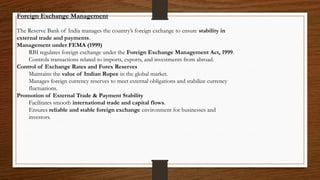 Functions of RBI.pptx Central Bank of India Mumbai 1935 under the RBI ...