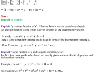 Functions of severable variables | PPTX
