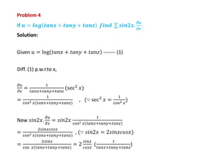 Functions Of Severable Variables