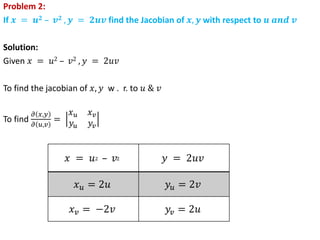 Functions Of Severable Variables