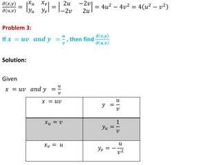Functions Of Severable Variables