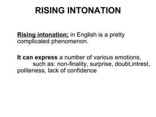 Functions of stress and intonation pres | PPT