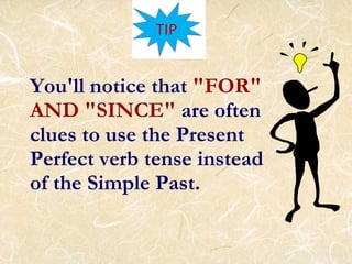 Functions of the present perfect