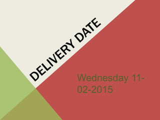 Wednesday 11-
02-2015
 