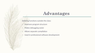 Comprehensive Guide to Function Outsside the class in C++ Programming ...