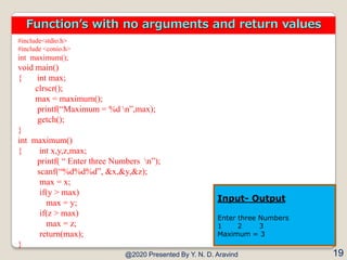 Functions part1 | PPT