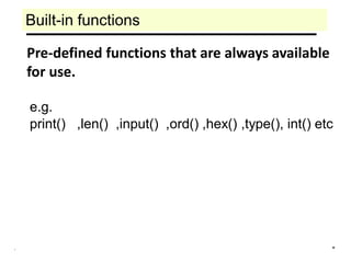 Chapter Functions for grade 12 computer Science | PDF