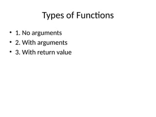 Understanding Functions and Recursion in C Programming: Concepts and ...