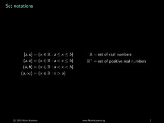 Functions 1 - Math Academy - JC H2 maths A levels | PPT