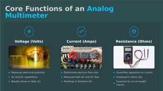 Functions, uses, and differences of analog and digital multimeters.pptx