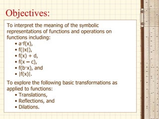 Function transformations | PPT
