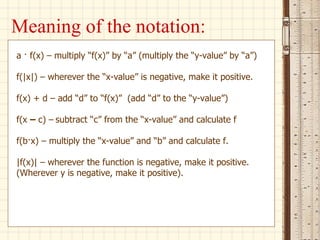 Function transformations | PPT