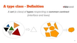 A type class - Deﬁnition
 