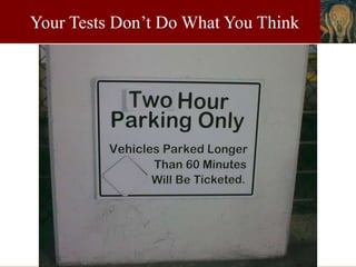 Your Tests Don’t Do What You Thinkarr