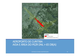 AEROPORTO DE CURITIBA 
AIDA E ÁREA DO PEZR DNL > 65 DB(A)
CONTROLE DO RUÍDO AEROPORTUÁRIO 91
 