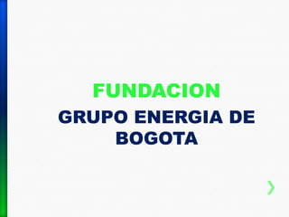 FUNDACION
GRUPO ENERGIA DE
    BOGOTA
 