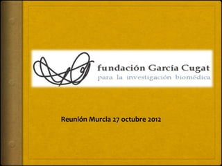 Reunión Murcia 27 octubre 2012
 