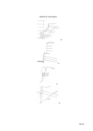 VII-42
Aplicão de Ancoragens
a)
b)
c)
d)
 