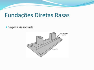 Fundações Diretas Rasas
 Sapata Associada
 