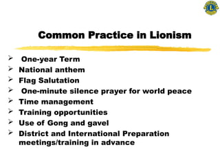 Comprehensive Overview of Lions Club Fundamentals and LCIF Projects in ...
