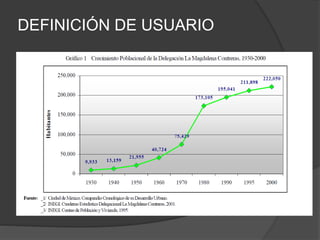 DEFINICIÓN DE USUARIO
 
