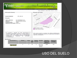 USO DEL SUELO
 