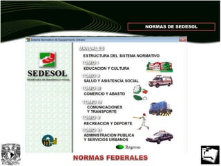 NORMAS DE SEDESOL
 