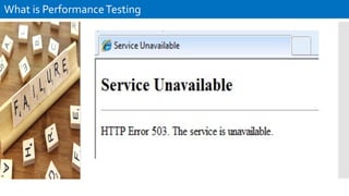What is PerformanceTesting
 