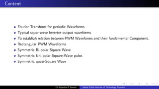 Fundamental of Pulse Width Modulation Waveform | PDF