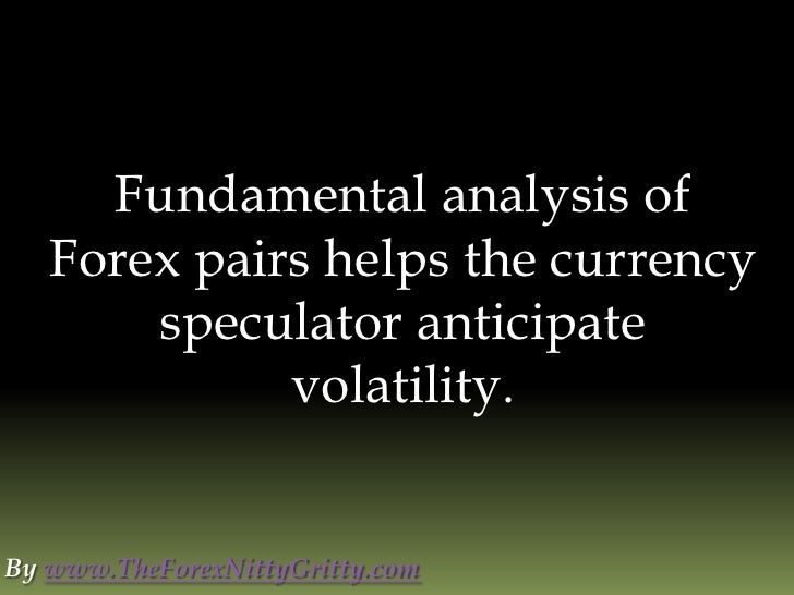 Forex fundamental analysis indicators pdf