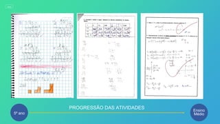 PROGRESSÃO DAS ATIVIDADES
5º ano
Ensino
Médio
MENU
 
