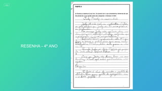 RESENHA - 4º ANO
MENU
 