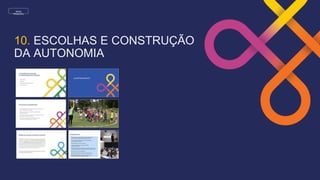 MENU
PRINCIPAL
10. ESCOLHAS E CONSTRUÇÃO
DA AUTONOMIA
 