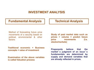 Fundamental and technical analysis | PPTX
