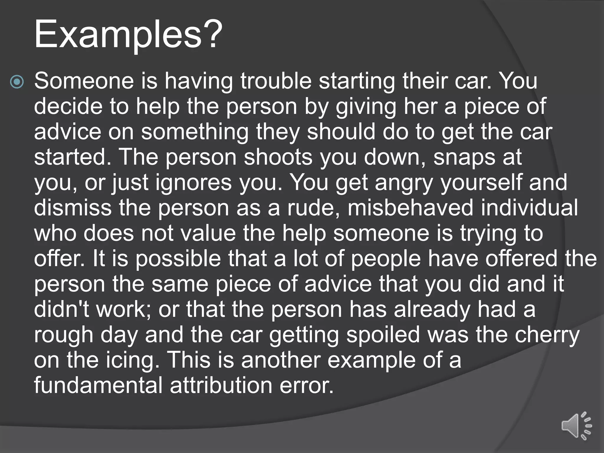 Fundamental attribution error | PPTX