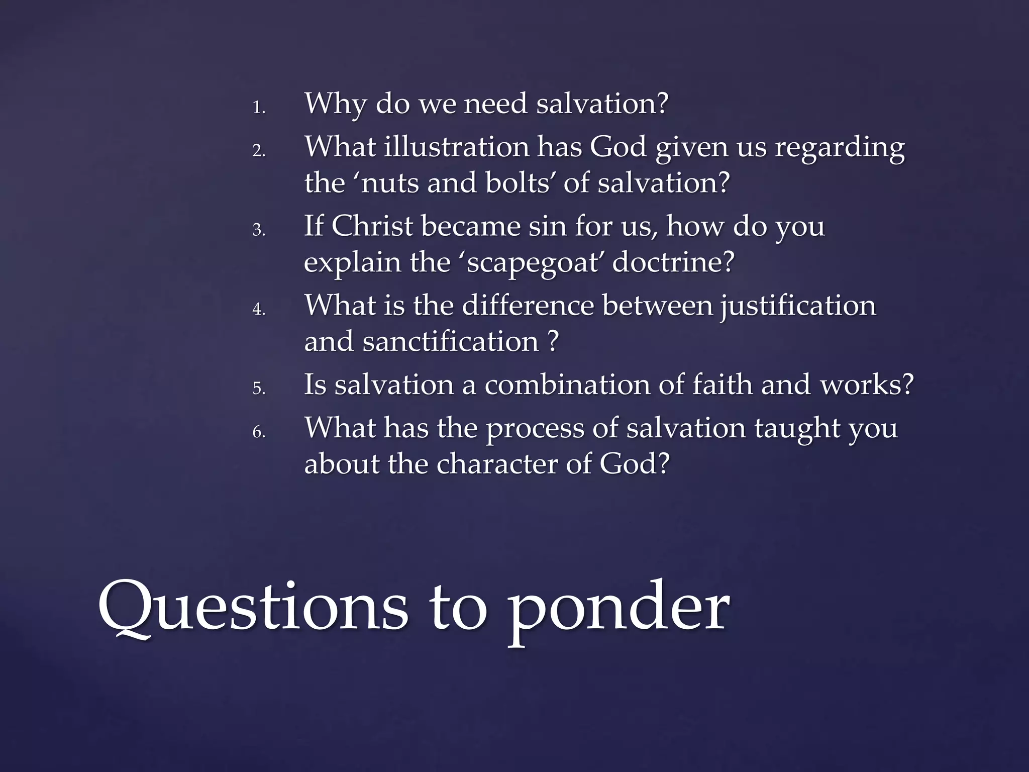 SDA Fundamental Belief #10 - The Experience of Salvation | PPTX