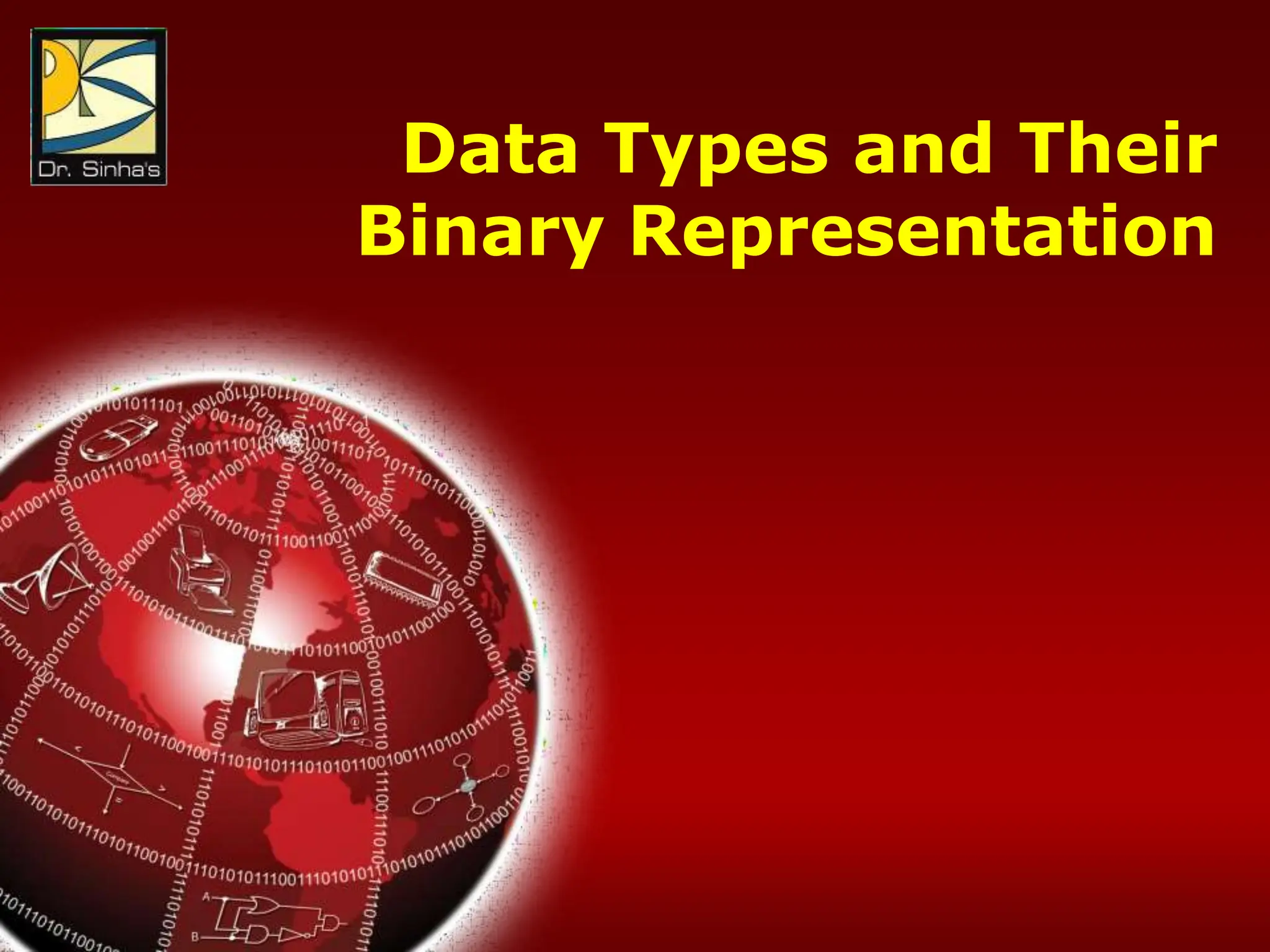 Computer Fundamentals : Pradeep K. Sinha & Priti Sinha
Chapter 04: Computer Codes Slide 3/36
Data Types and Their
Binary Representation
 