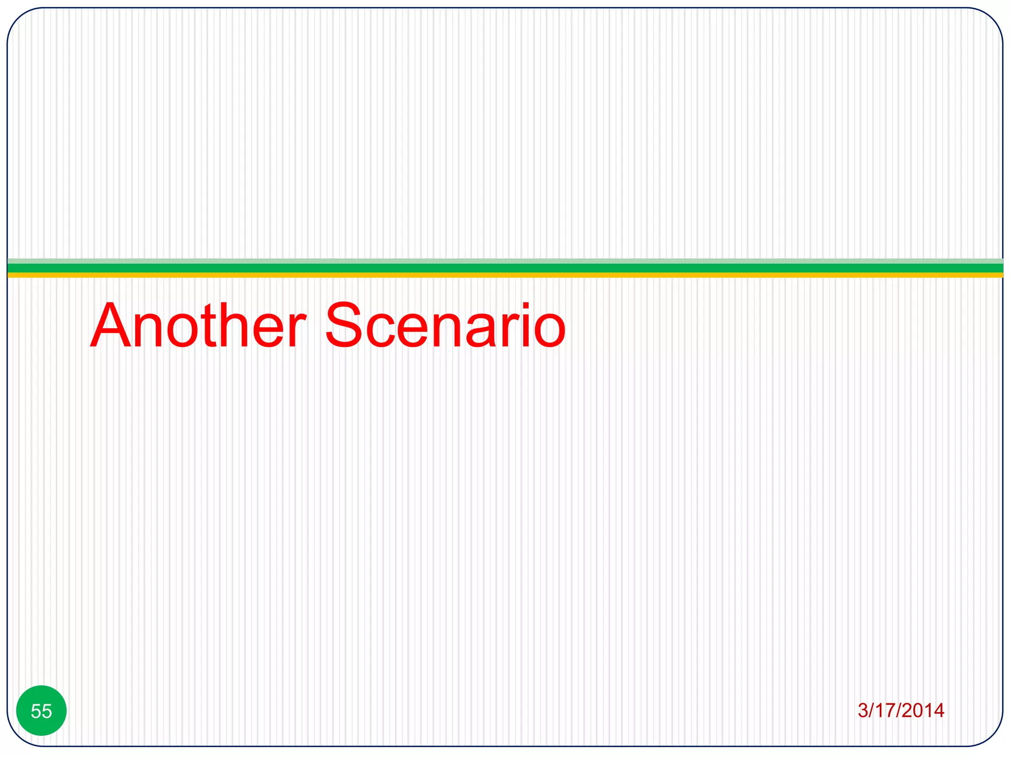 Another Scenario
3/17/201455
 