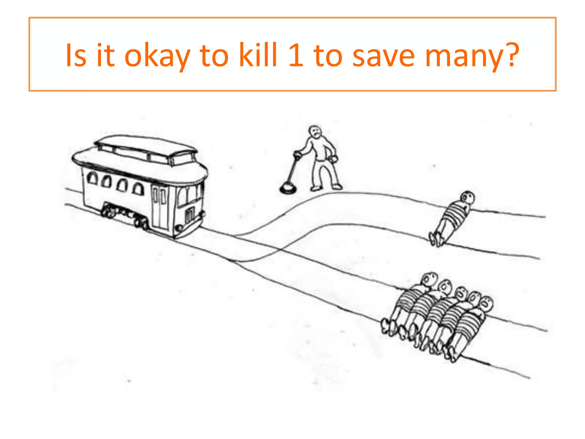 Is it okay to kill 1 to save many?
 